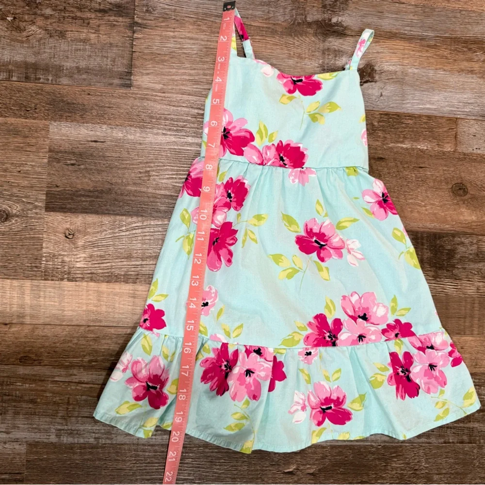 The Children’s Place Toddler Girl Floral Dress in Light Blue and Pink - Picture 4 of 5
